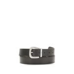 Valentino Garavani Black Calf Leather Bos Taurus Regular Belt