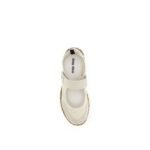 Miu Miu Beige Recycled Polyamide Ballet Flats - Image 4