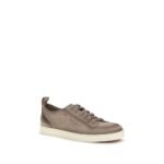 Santoni Beige Calf Leather Bos Taurus Low Top Sneakers - Image 2