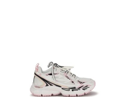 Off-White Multicolor Polyester Athletic Sneakers