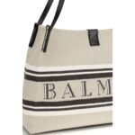 Geantă Balmain Release Shoulder Release din Bumbac - imagine 4