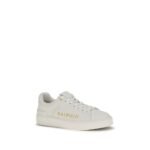 Balmain White Calf Leather Bos Taurus Low Top Sneakers - Image 2