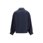 Prada Blue Silk Coat - Image 2