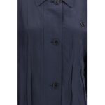 Prada Blue Silk Coat - Image 3