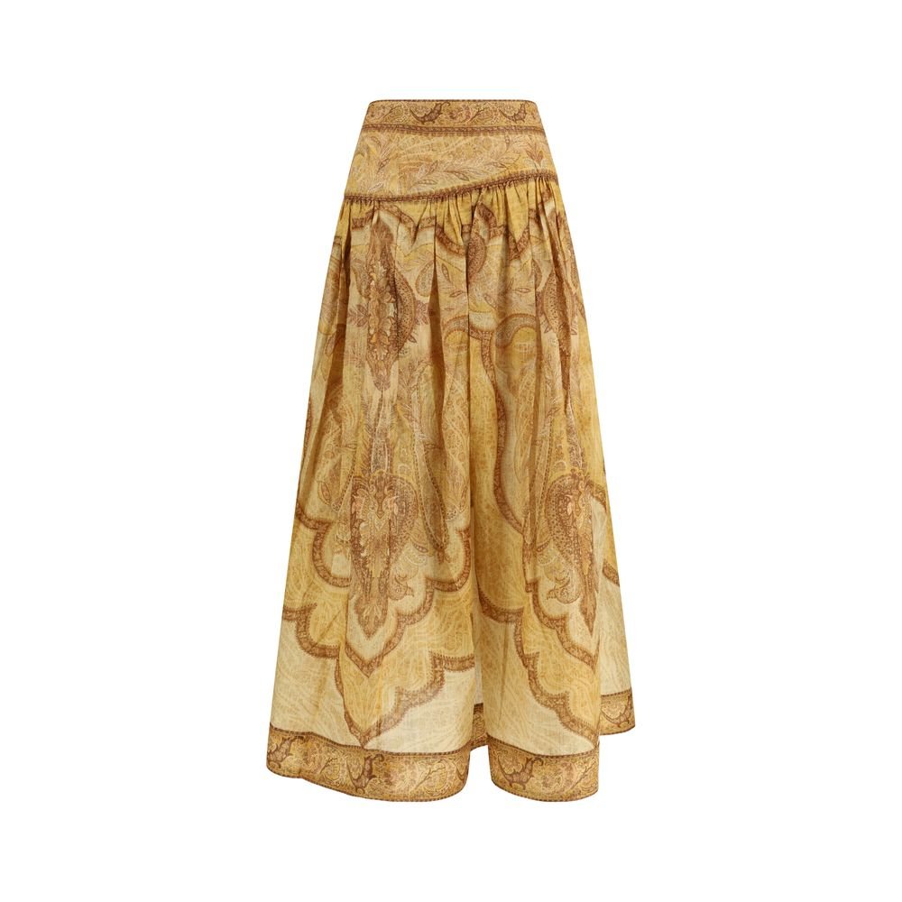 10413254.jpeg Zimmermann Bicolor Cotton Long Skirt - Image 1