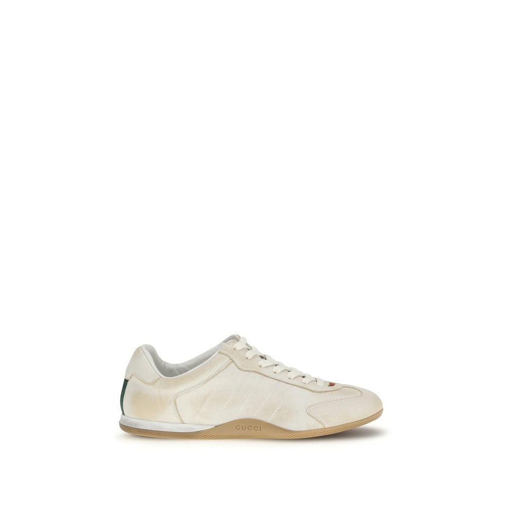 10413292.jpeg Gucci White Calf Leather Bos Taurus Low Top Sneakers - Image 1