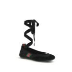 Gucci Black Fabric Ballet Flats - Image 2