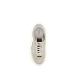 Gucci White Calf Leather Bos Taurus Low Top Sneakers - Image 4