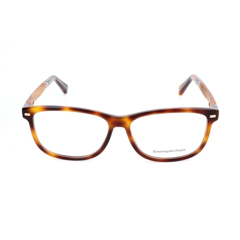 10420399.jpeg Ermenegildo Zegna Brown Acetate Glasses (Frames) - Image 1