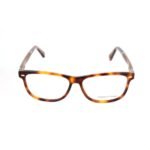 Ermenegildo Zegna Brown Resin Glasses (Frames)