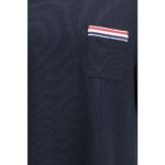 Thom Browne Blue Cotton T-Shirt - Image 3
