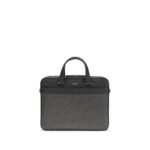 Ferragamo Gray Calf Leather Bos Taurus Briefcase