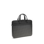Ferragamo Gray Calf Leather Bos Taurus Briefcase - Image 3