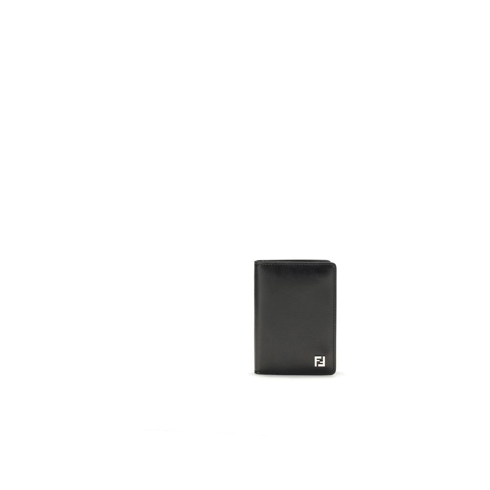 10442089.jpeg Fendi Black Calf Leather Bos Taurus Wallet - Image 1