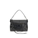 Balenciaga Black Lamb Ovis Aries Aries Shoulder Bag