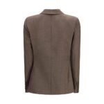 Sacou Blazé Milano Maro din Lână Fleece - imagine 2