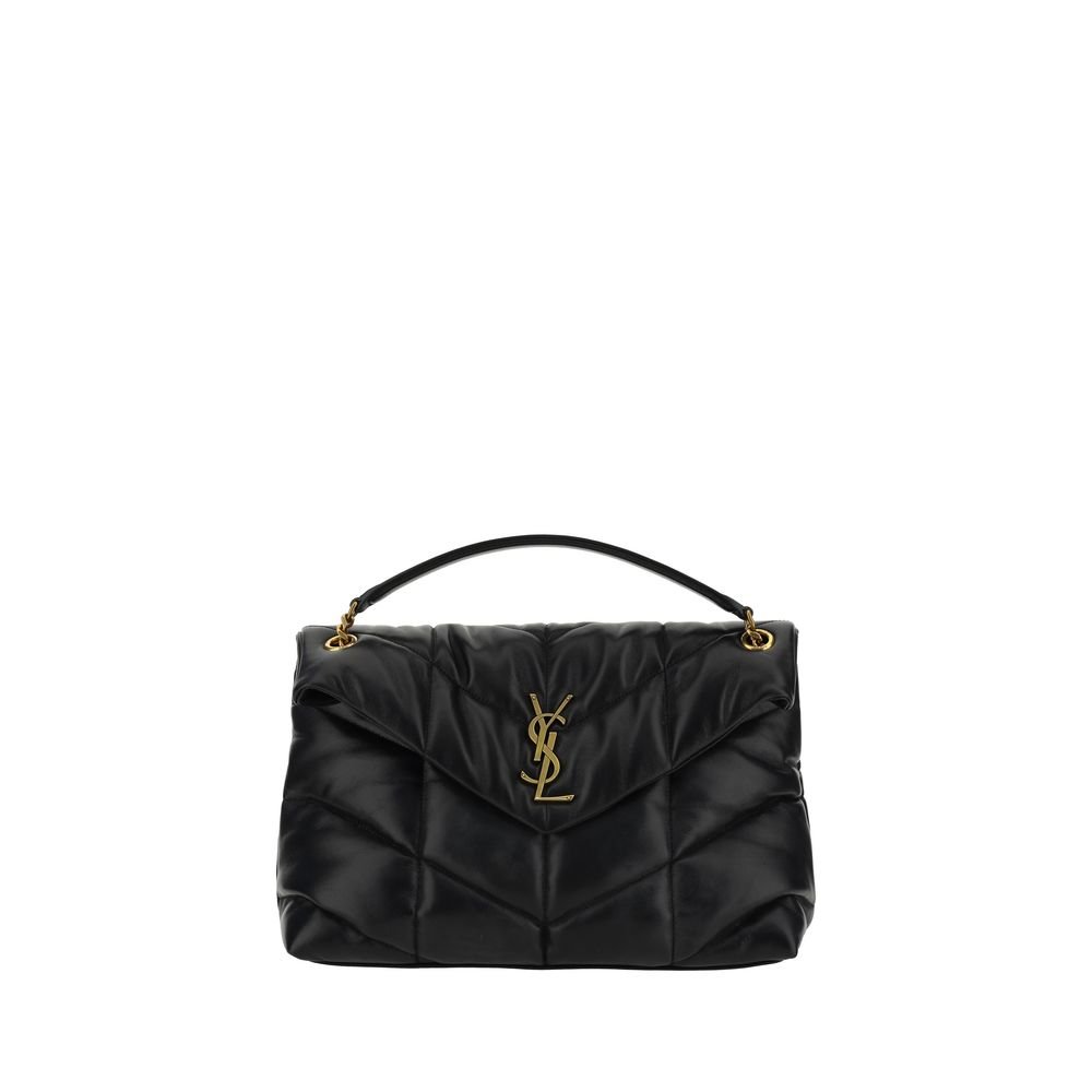 10445274.jpeg Saint Laurent Black Lamb Leather Shoulder Bag - Image 1