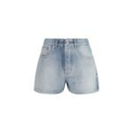 Off-White Blue Denim Shorts