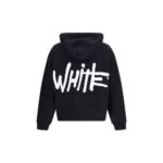Off-White Black Cotton Sweatshirt - Image 2