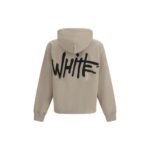 Off-White Beige Cotton Sweatshirt - Image 2