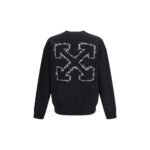 Off-White Black Cotton Sweatshirt - Image 2