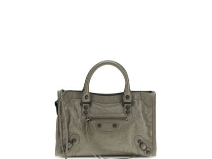 Geantă Balenciaga Le City Small Shoulder Gri din Piele