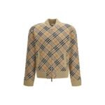 Jachetă Burberry Vintage Check zip Bej din Lână