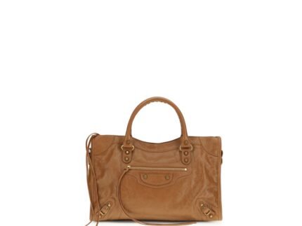 Geantă Balenciaga City Bag Medium Bej Aries Din Piele