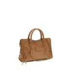 Geantă Balenciaga City Bag Medium Bej Aries Din Piele - imagine 2