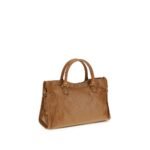 Geantă Balenciaga City Bag Medium Bej Aries Din Piele - imagine 3