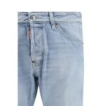 Dsquared² Blue Cotton Straight-Leg Jeans - Image 3