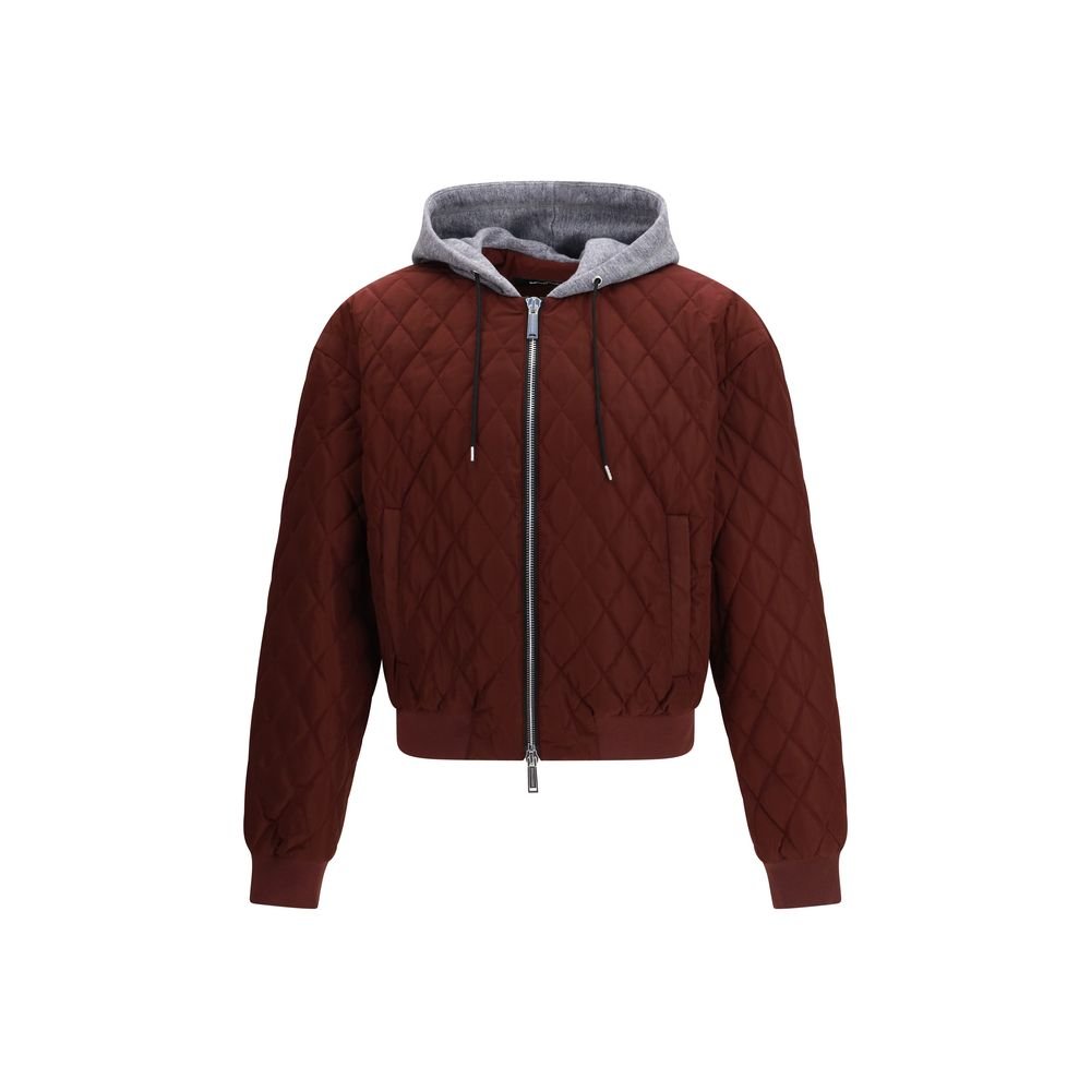 10446135.jpeg Dsquared² Bordeaux Fabric Bomber - Image 1