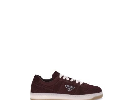 Sneakers Prada Bordeaux din Piele