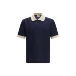 Ferragamo Blue Cotton Polo Shirt