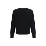 Ami Paris Black Merino Wool Sweatshirt - Image 2