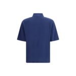 Ami Paris Blue Cotton Polo Shirt - Image 2