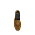 Saint Laurent Brown Calf Leather Bos Taurus Slip-On Loafers - Image 4