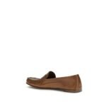 Versace Brown Calf Leather Bos Taurus Slip-On Loafers - Image 3