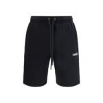 Off-White Black Cotton Bermuda Shorts