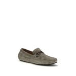 Ferragamo Gray Calf Leather Bos Taurus Slip-On Loafers - Image 2