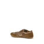 Balmain Beige Calf Leather Bos Taurus Athletic Sneakers - Image 3