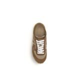 Balmain Beige Calf Leather Bos Taurus Athletic Sneakers - Image 4