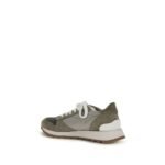 Brunello Cucinelli Bicolor Calf Leather Bos Taurus Athletic Sneakers - Image 3