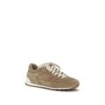 Brunello Cucinelli Beige Calf Leather Bos Taurus Low Top Sneakers - Image 2
