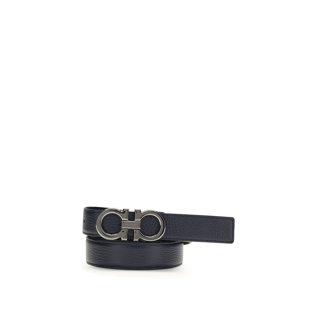 10453492.jpeg Ferragamo Blue Calf Leather Bos Taurus Regular Belt - Image 1