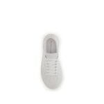Ferragamo White Calf Leather Bos Taurus Sneakers - Image 4