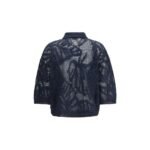 Brunello Cucinelli Blue Linen Polo Shirt - Image 2