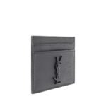 Saint Laurent Gray Calf Leather Bos Taurus Wallet - Image 2