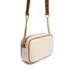 Balmain Brown Cotton Shoulder Bag - Image 3
