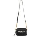 Balmain Black Cotton Shoulder Bag - Image 2